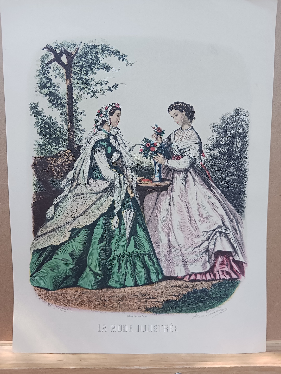 フランスのファッションプレート - 1880 年代頃 (プレート 2) - Etsy 日本