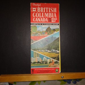 BRITISH COLUMBIA ROAD Map - 1967-68