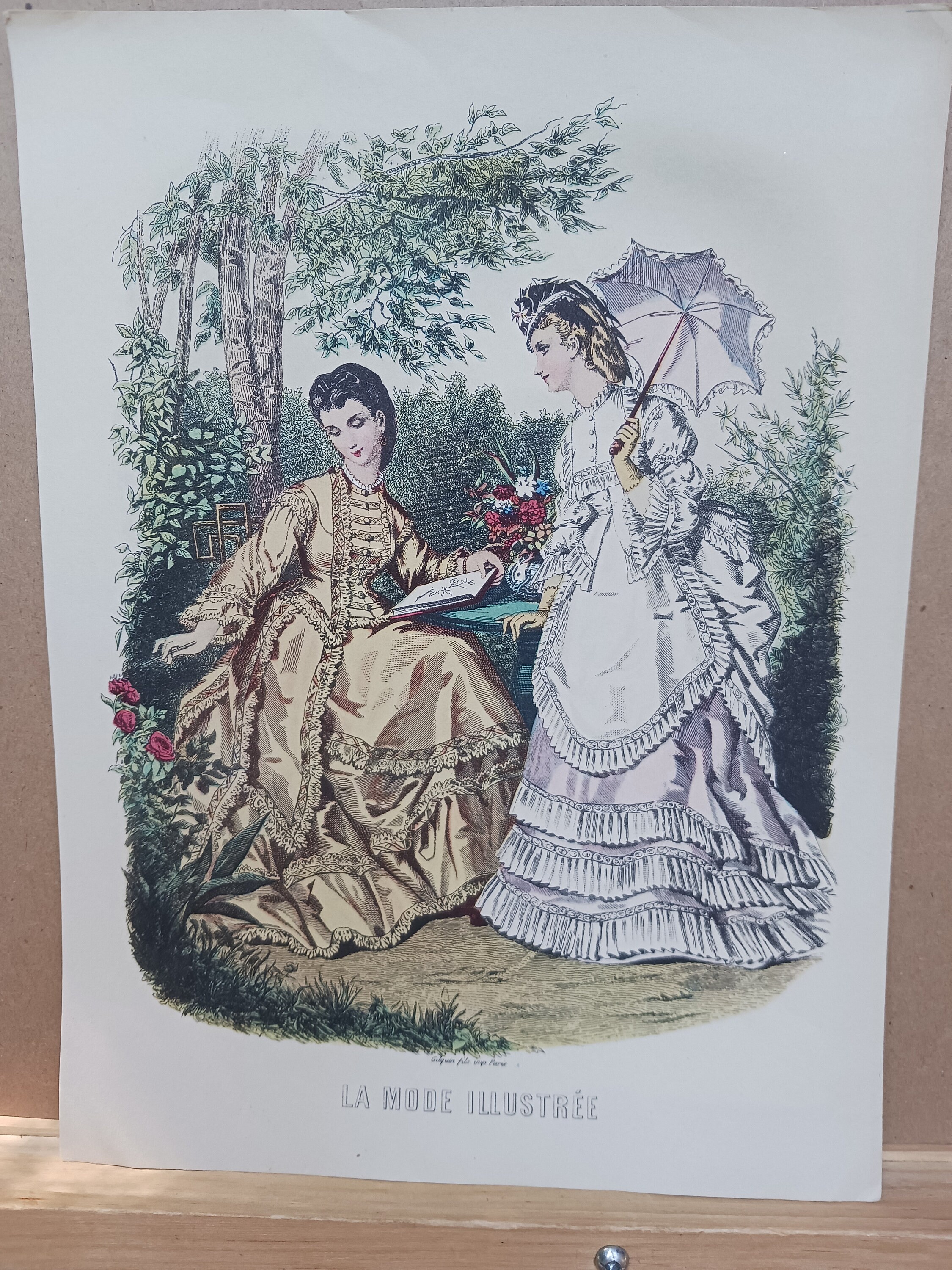 フランスのファッション プレート C - 1880 年代 (プレート 5) - Etsy 日本