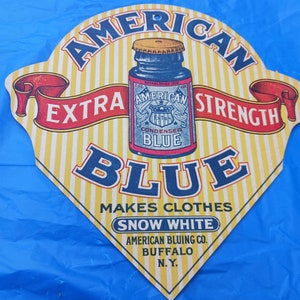 Biglietto fustellato BLU AMERICANO - Circa anni '20