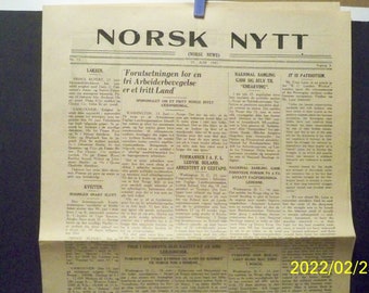 NORSK NYTT JUNE 25, 1941