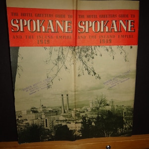SPOKANE MAP - 1949