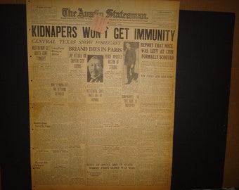 The Austin Statesman - LINBERGH KIDNAPPING -  - March 7, 1932