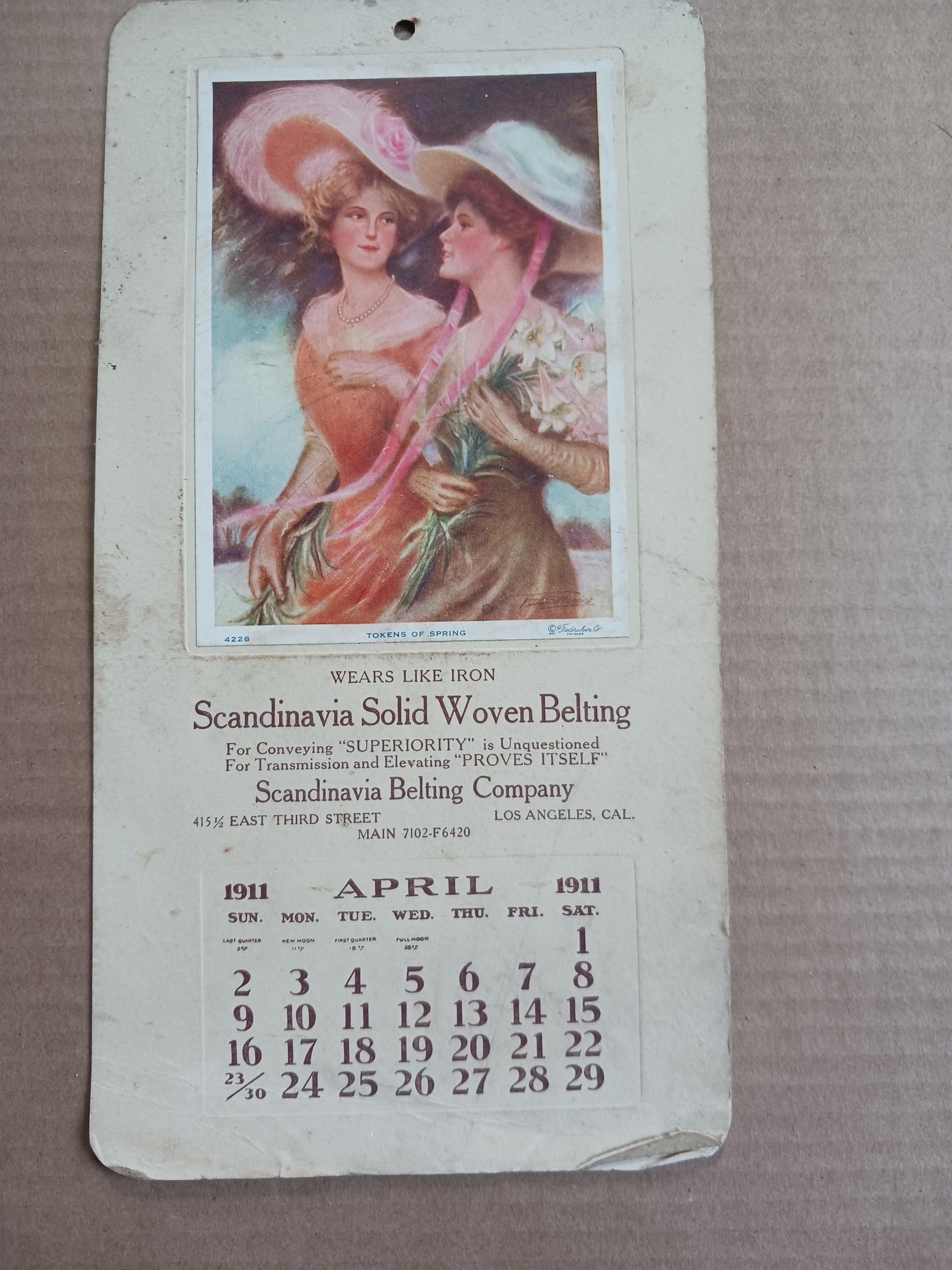 5 VINTAGE SMALL CALENDARS - 1911 - Etsy