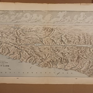 ISRAEL - Landkarte - Ansicht des HEILIGEN LANDES - 1902