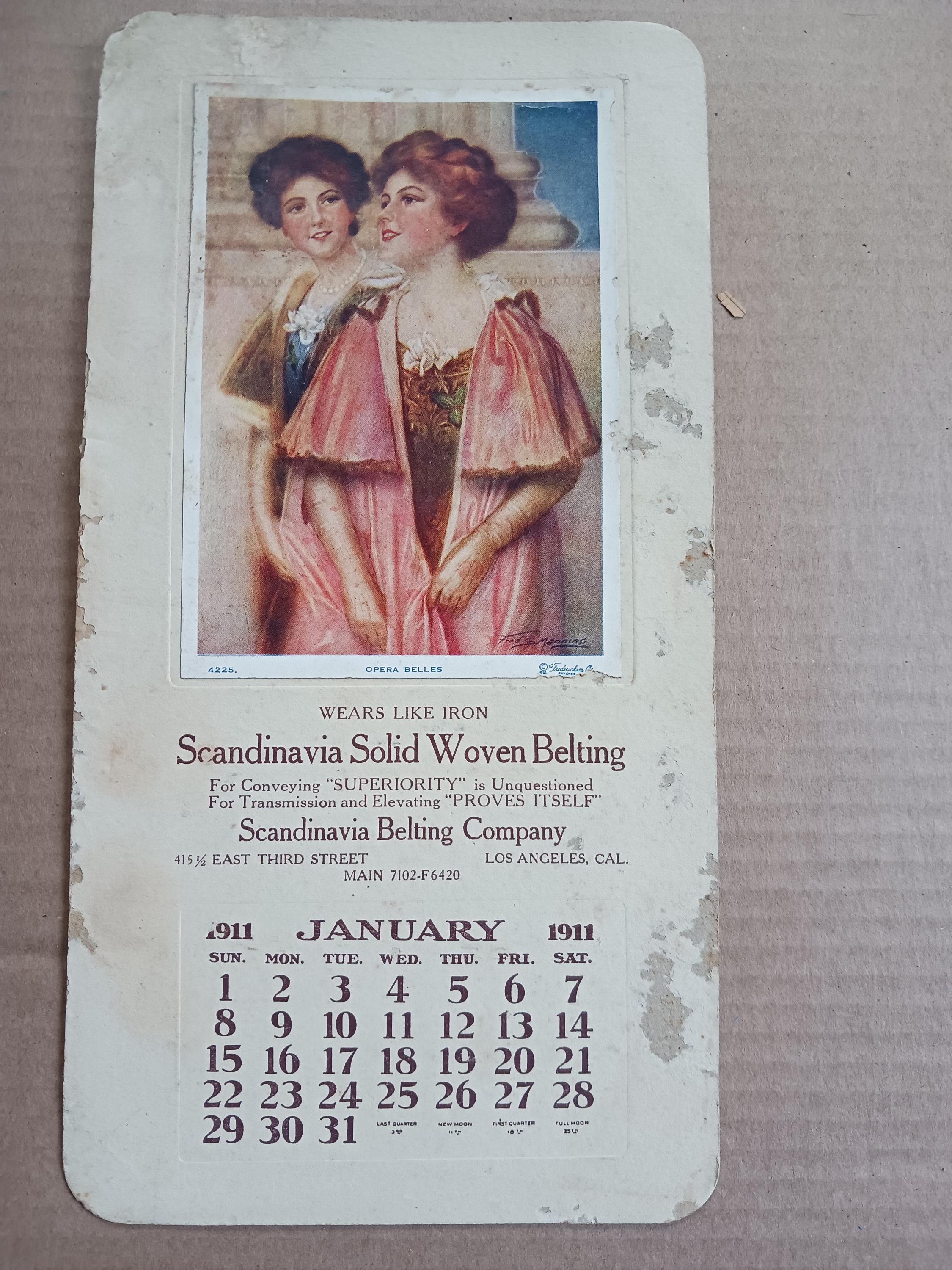 5 VINTAGE SMALL CALENDARS - 1911 - Etsy