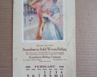 5 VINTAGE SMALL CALENDARS - 1911 - Etsy