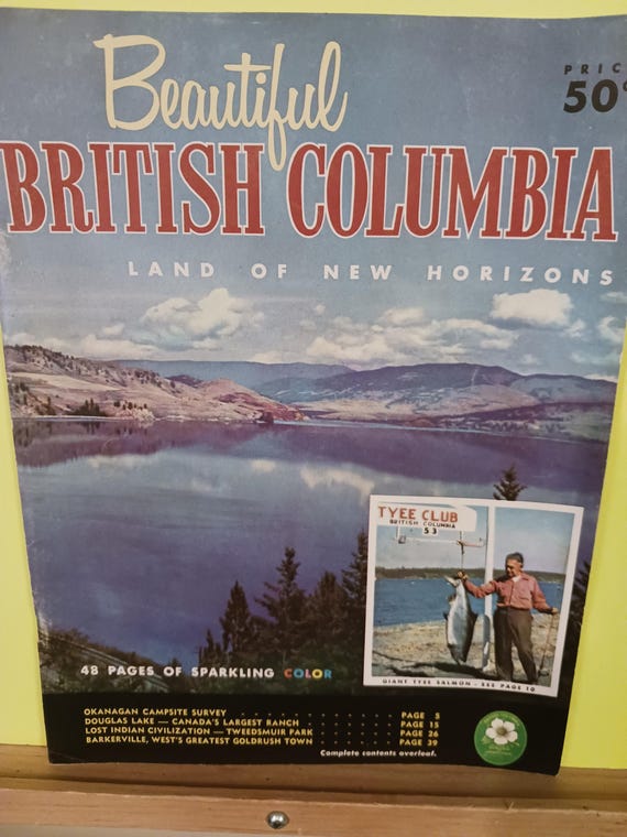 BEAUTFUL BRITISH COLUMBIA - Magazine - 1959 - Etsy Canada