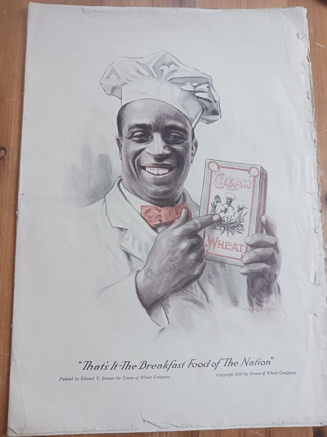 CREAM OF WHEAT Ad, With Magazine April 1920 Etsy