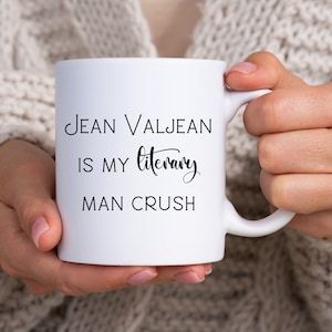 Jean Valjean Literary Coffee Mug | Les Miserables | Broadway Musical Theatre | Victor Hugo | French Literature | Book Lover Bookworm Gifts