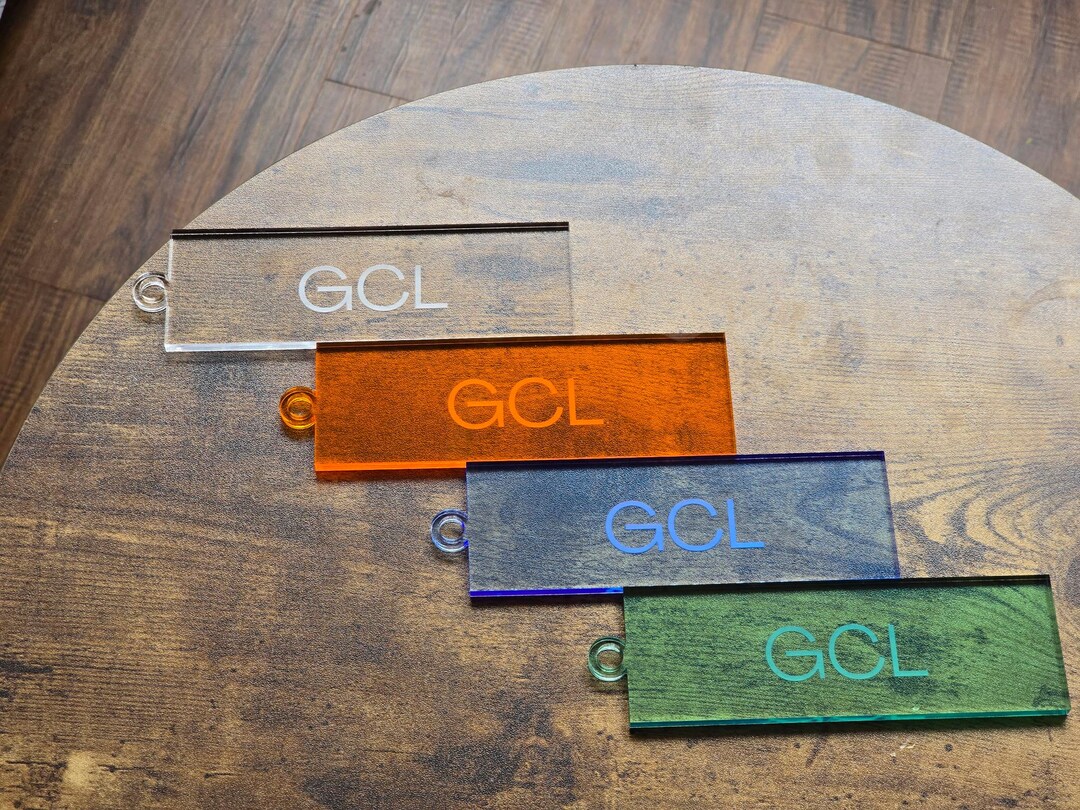 Custom Acrylic Hanging Name Tags for Towel Racks, Mantle, Door Hanging ...