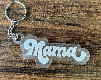 Mama Keychain for moms, grandmas, friends, birthday gift, new moms, baby shower, Morher’s day