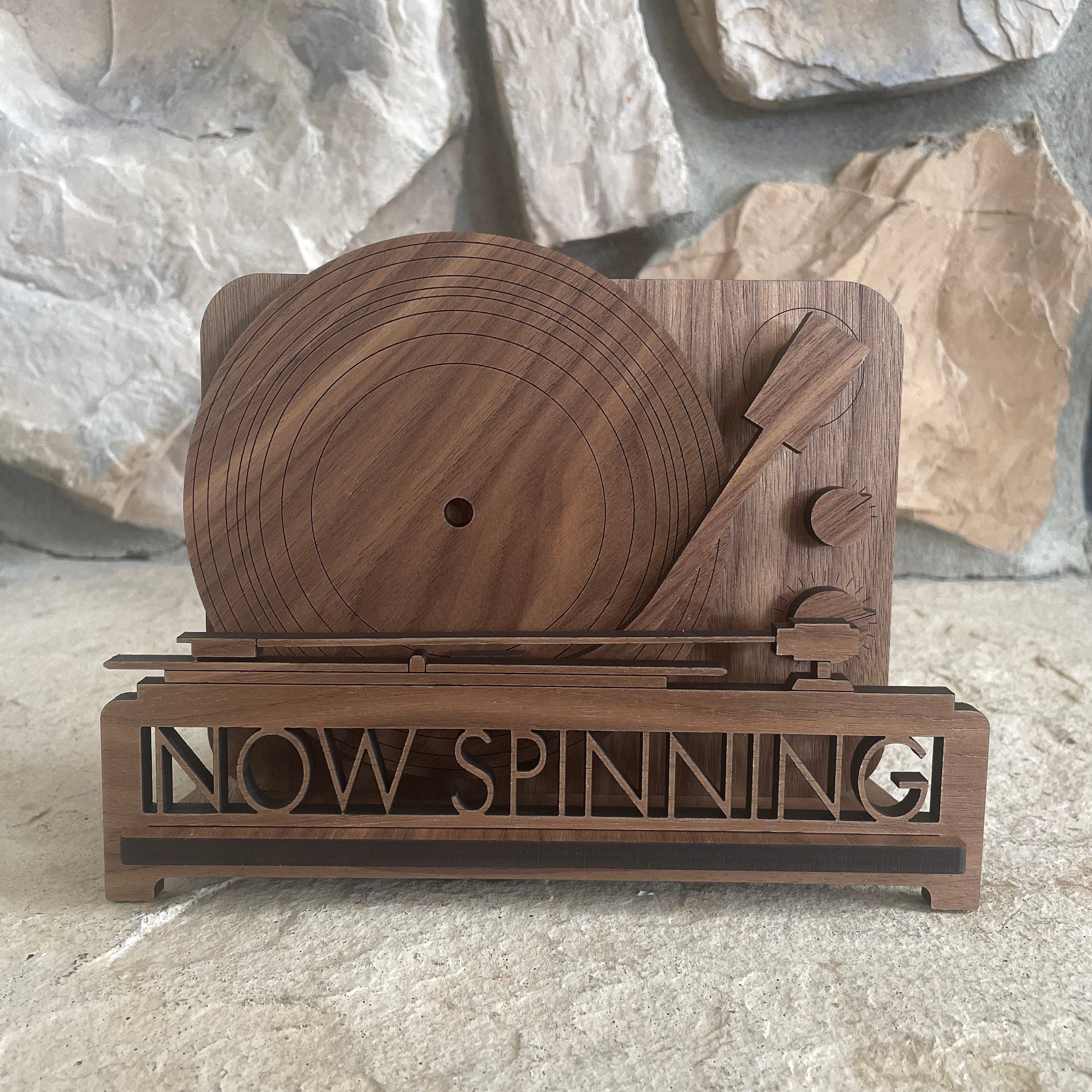 Now Spinning Vinyl Record Holder for Musicians Dads Music Etsy Canada