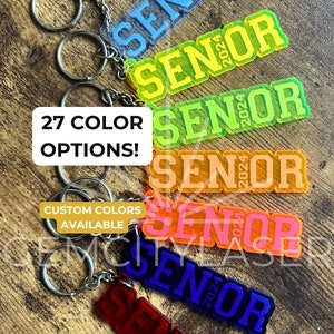 Class of 2024/25 Senior Keychains (Bulk + Custom Colors Available)