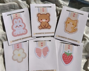 Kawaii Magnetic Bookmarks