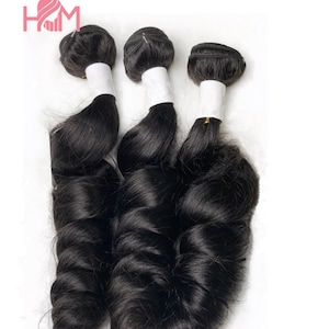 3 Loose Wave Curly Bundles 10A- 300g/3Bundles