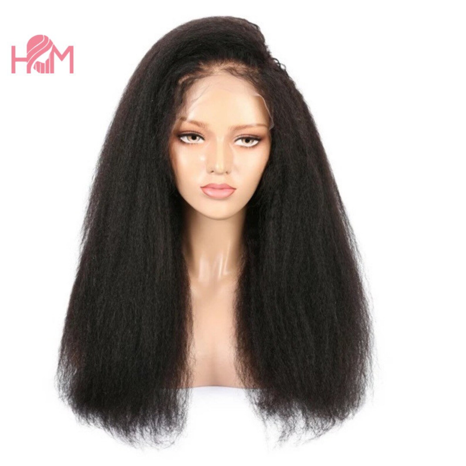 Kinky Straight Wig 13 X 4 150 Density Etsy UK