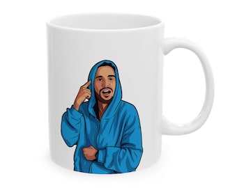 Inspirational Meme Coffee Mug: &quot;Standing on Business&quot; Ceramic Cup