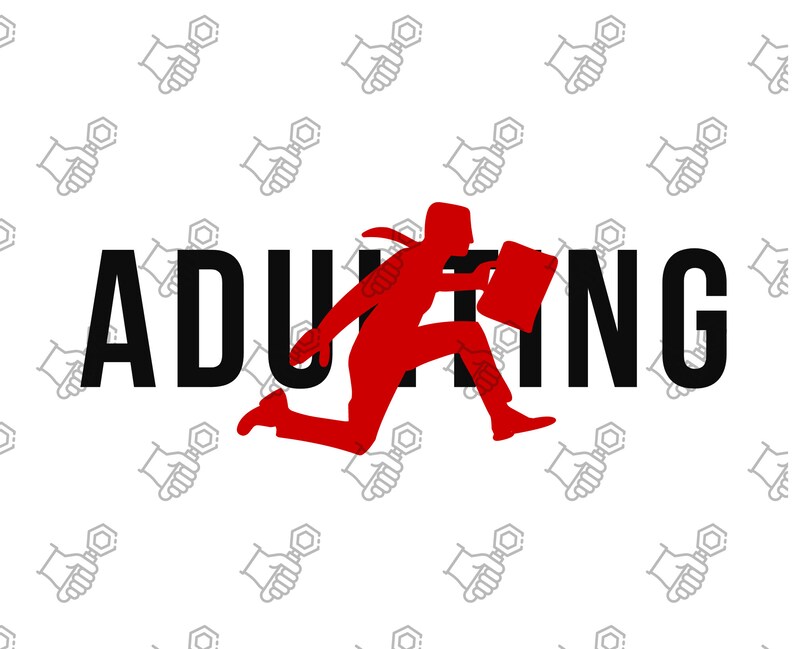 Adulting Tshirt Design SVG - Etsy