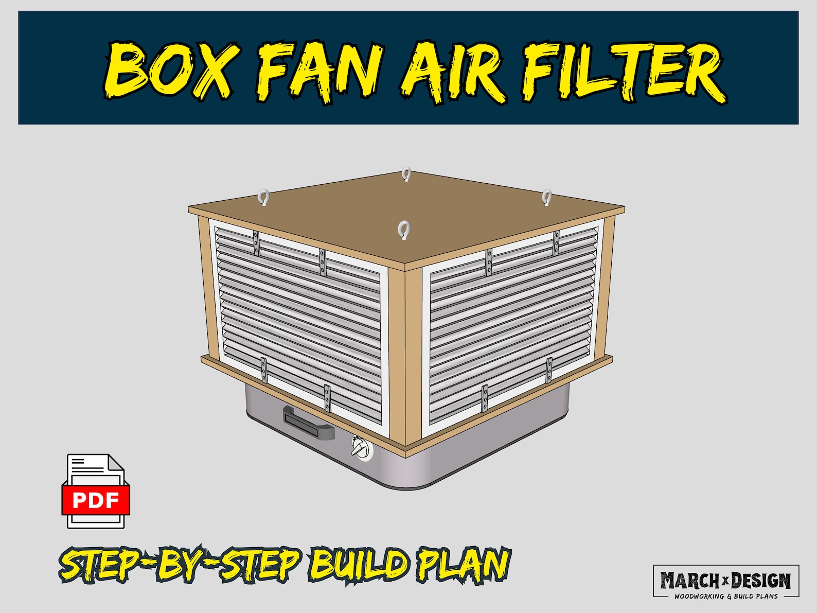 Box Fan Air Filter Plans | DIY Workshop Air Purifier | Garage Dust ...