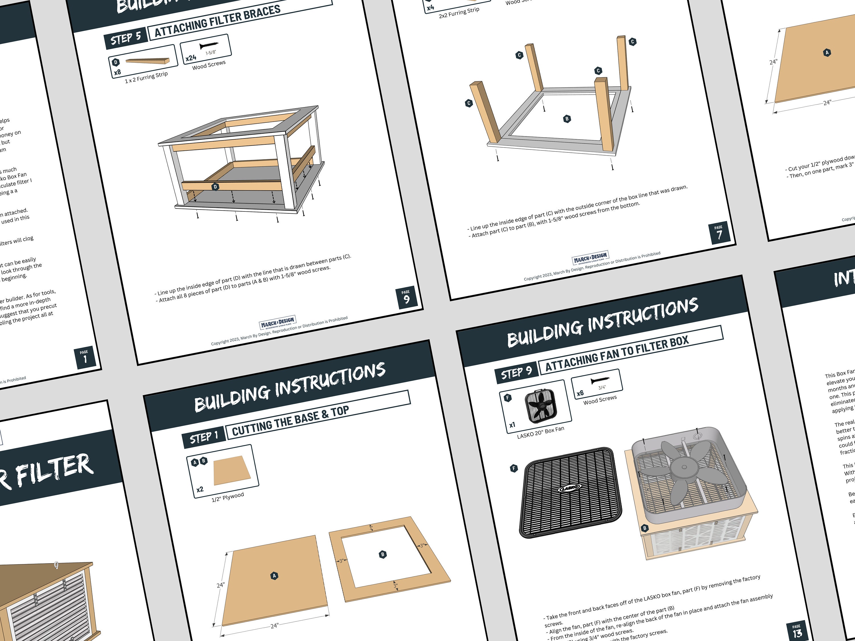 Box Fan Air Filter Plans | DIY Workshop Air Purifier | Garage Dust ...