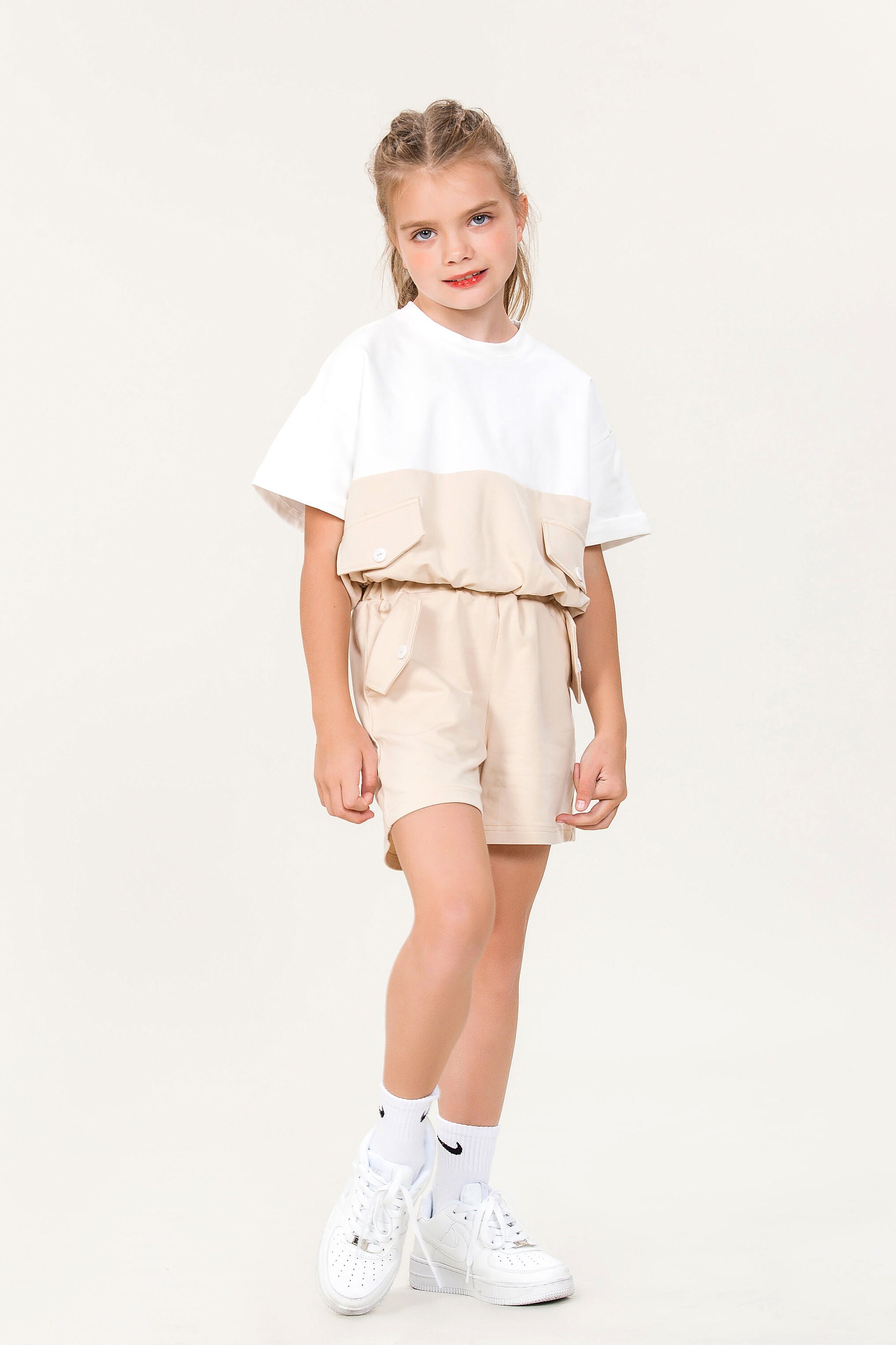 Kids Set Summer T-shirt Shorts Yellow Cute Sets for - Etsy