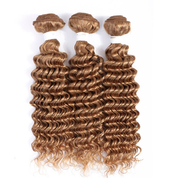 Deep Wave Human Hair Bundles 8-26 Inch 3PC Blonde Brown Human - Etsy Deep Wave Human Hair Bundles 8-26 Inch 3PC Blonde Brown Human - Etsy