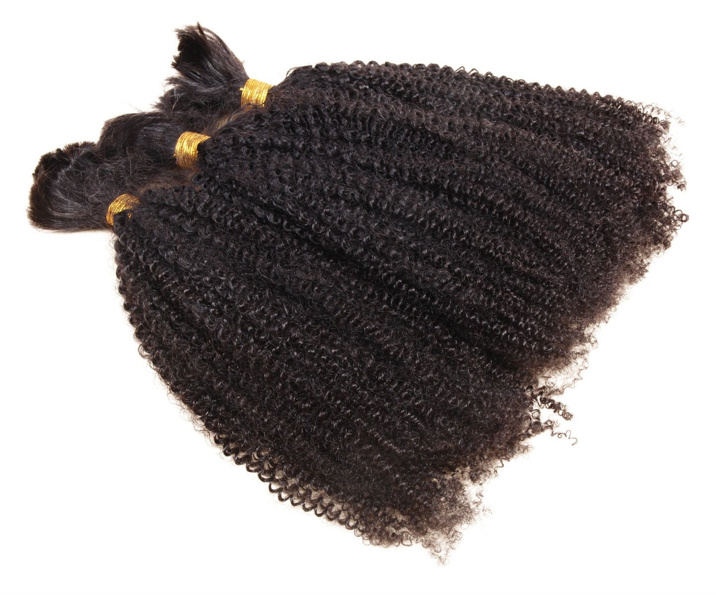 Long Afro Kinky Curly Human Hair Bulk for Braiding Brazilian - Etsy Long Afro Kinky Curly Human Hair Bulk for Braiding Brazilian - Etsy