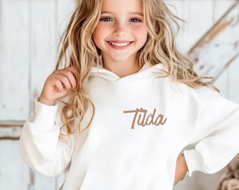 Sudadera infantil personalizada | Sudaderas con nombre para niñas y niños | Sudadera en varios colores | Regalo para cumpleaños y Navidad