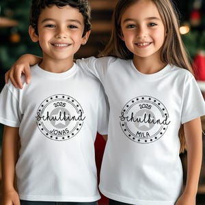 Personalized T-shirt for school enrollment, schoolchild 2025, gift for school enrollment, T-shirt for schoolchild, school enrollment shirt 1st grade