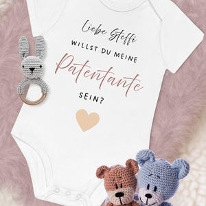 Personalized bodysuit, do you want to be my godmother, ask godmother, you will be godmother godfather, godparent, godmother godfather
