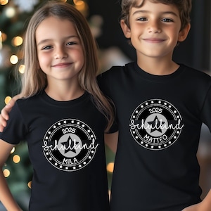Personalized T-shirt for school enrollment, schoolchild 2025, gift for school enrollment, T-shirt for schoolchild, school enrollment shirt 1st grade