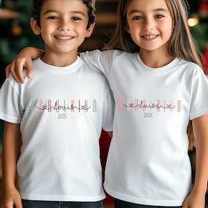 Gift for the start of school 2025, personalized T-shirt for school children with name, school enrollment, first day of school, shirt for girls and boys