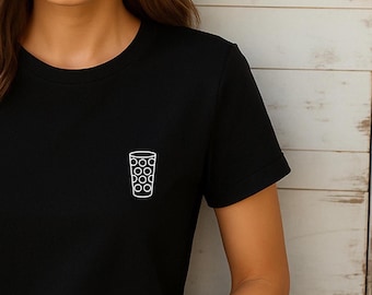 Palatinate T-shirt with Schorle Dubbe glass, minimalist shirt, gift idea, Riesling, friends, unisex, local pride, wine love, wine festival outfit