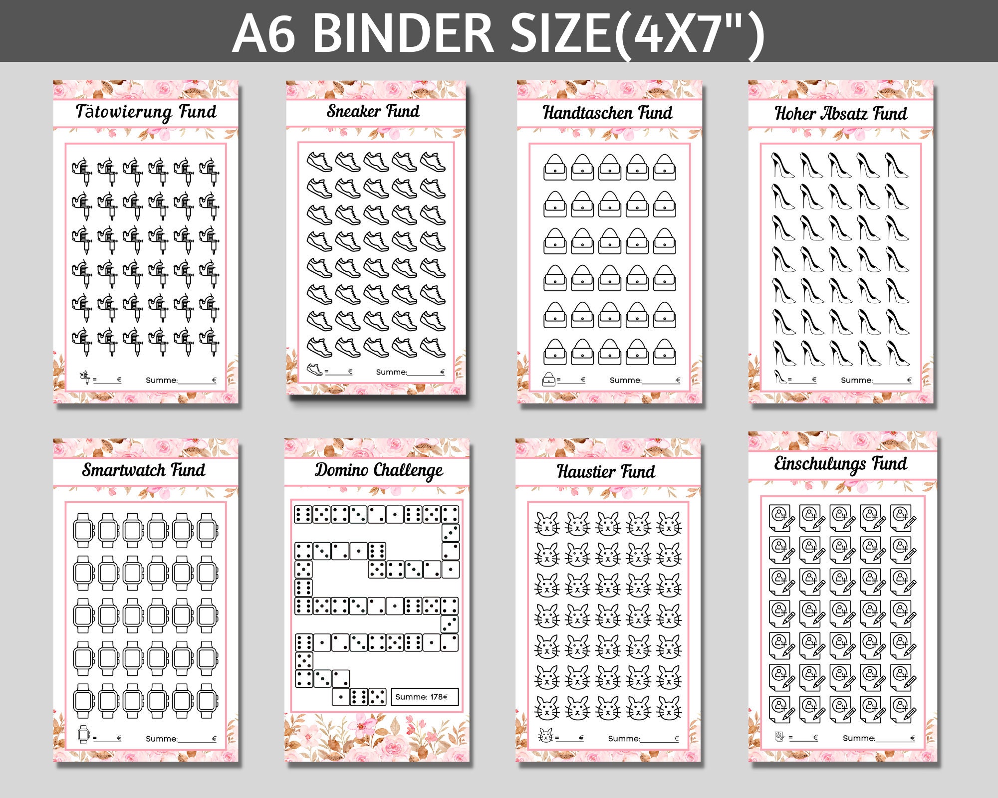 SPAR CHALLENGE VORLAGEN A6 visual data 6