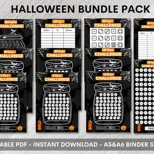 Sparchallenges Bundle „Sparglas“ für A6 und A5 Geldumschläge und A6 Geldumschläge. Digitaler Download.