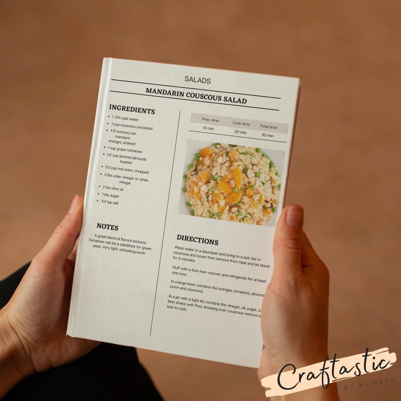 Plantilla de recetas editable, plantilla de libro de cocina, plantilla ...