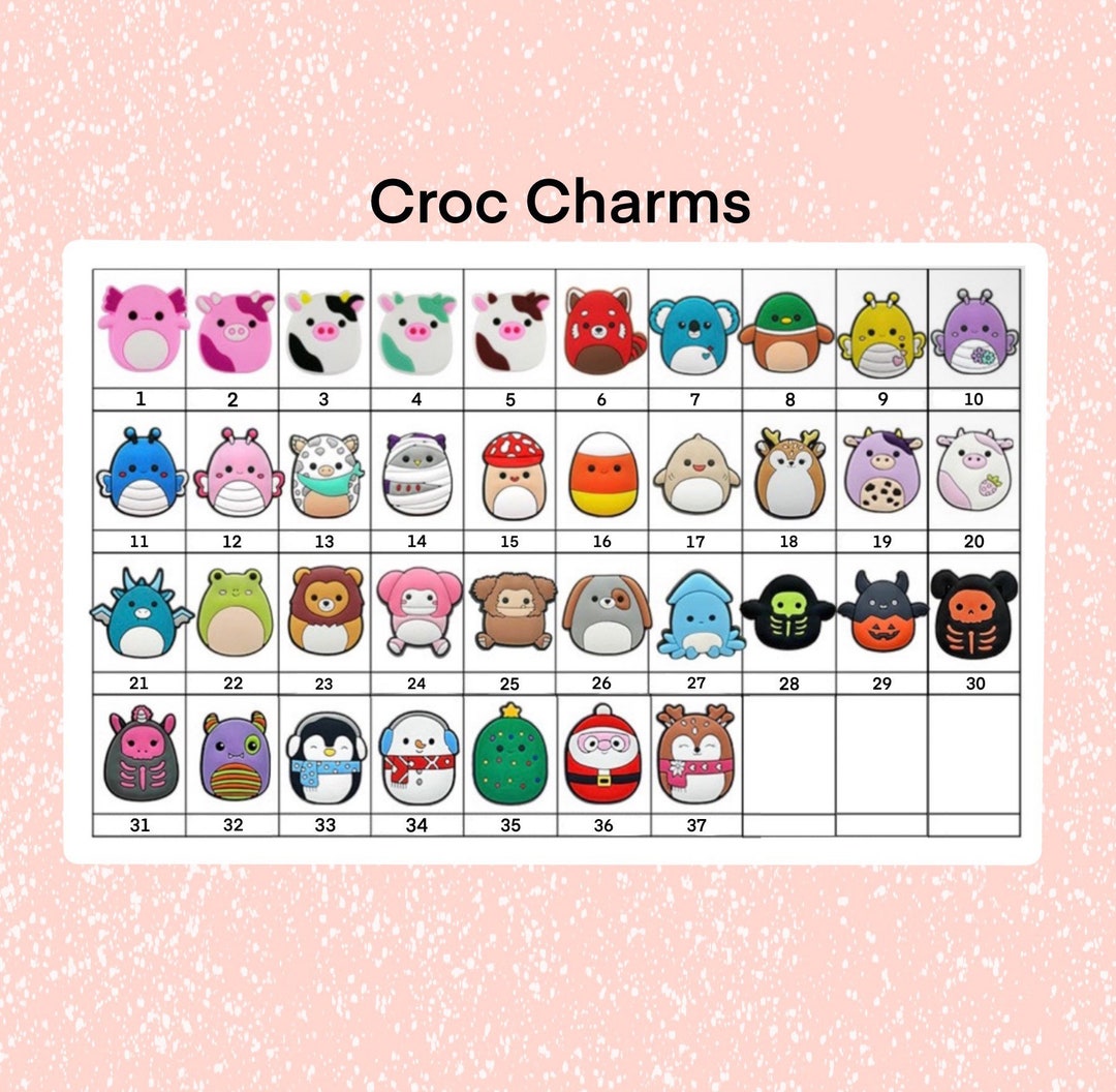 Squishmallow Croc Charms Jibbitz For Her For Him Gift Etsy