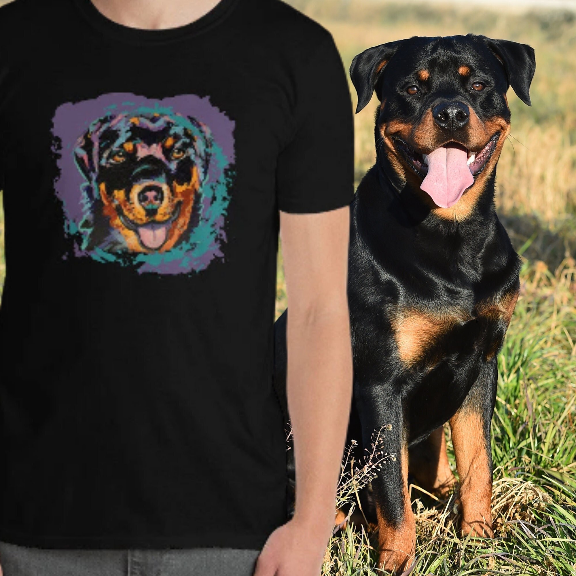 Rottweiler Dog T-shirts for Men T-shirts for Etsy