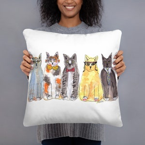 Almohada para gatos, Cojín para gatos lindos, Comité Itty Bitty Kitty, purrfect para amantes de los gatos, Regalo para madres de gatos, Regalo para papás gatos, Regalos para gatos, Me encantan los gatos