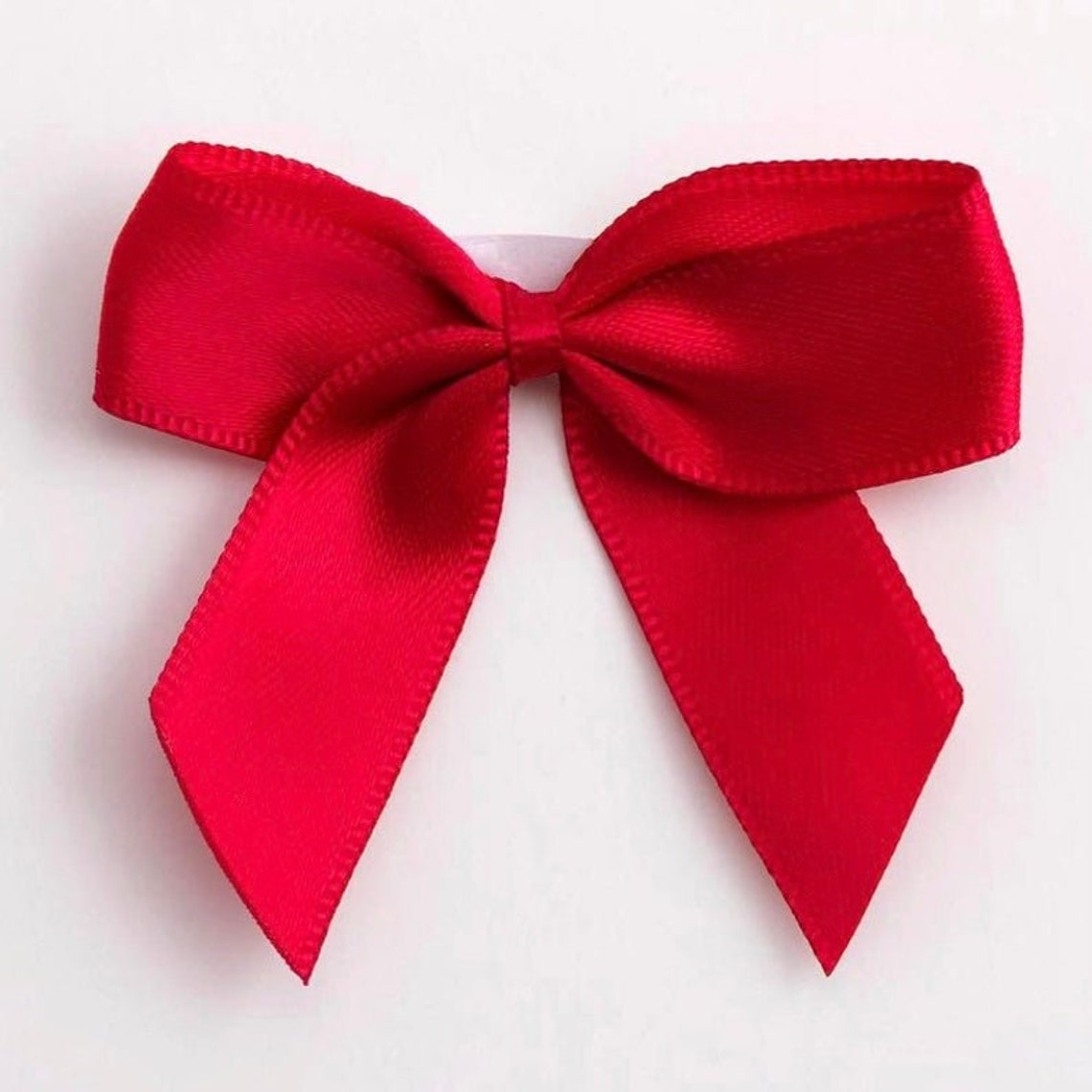 RED BOW SATIN Self Adhesive Satin Bows Wedding Stationary | Etsy