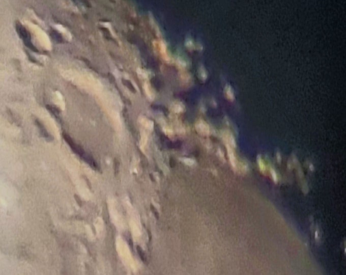 Moons Surface Close up of Crater Digital Download