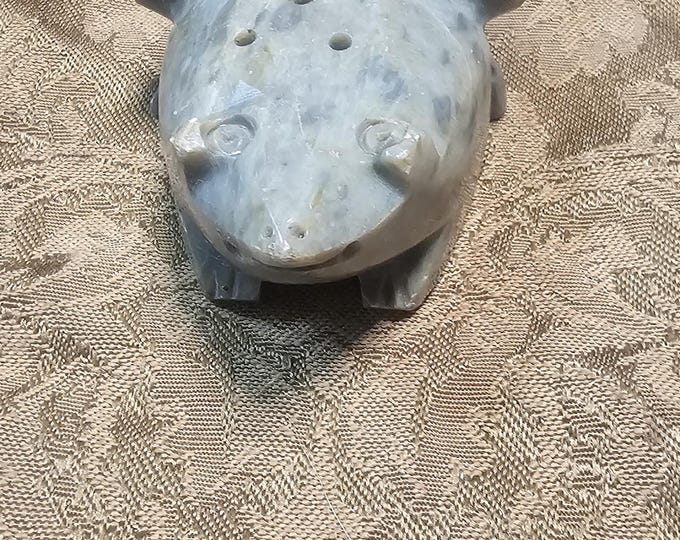 Vintage Style Hand-Carved Stone Frog Figurine from India – Rustic Folk Art Décor
