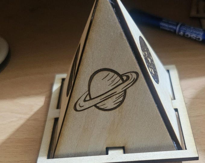 Hand Crafted 3 inch Pyramid  With Graphics
