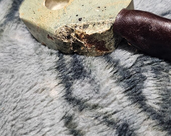 Native American Ceremonial Pipe Made From Soapstone