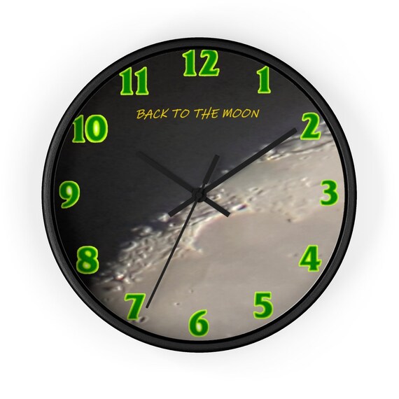 Back to the Moon Series 10 inch Wall clock