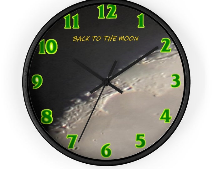 Back to the Moon Series 10 inch  Wall clock