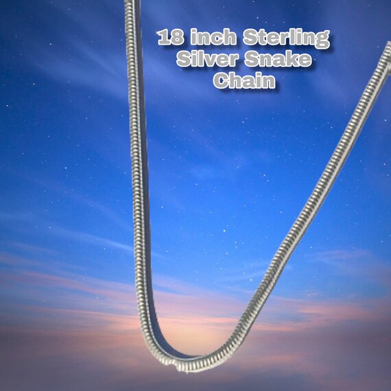Sterling Silver 18 inch 2.5mm Snakechain