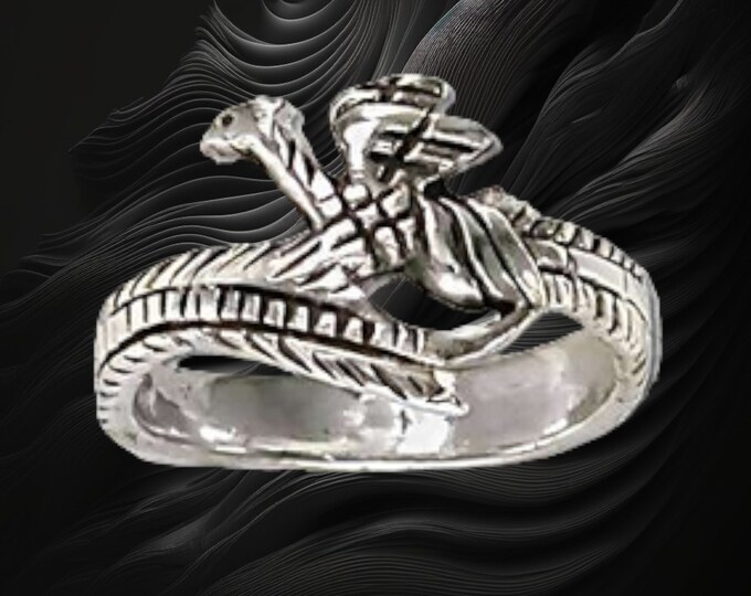 Dragon Wrap Ring Sterling Silver Sizes 6,7,8,9