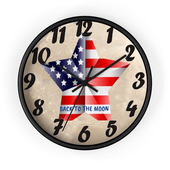 Back to the moon series 10 Inch Wall clock